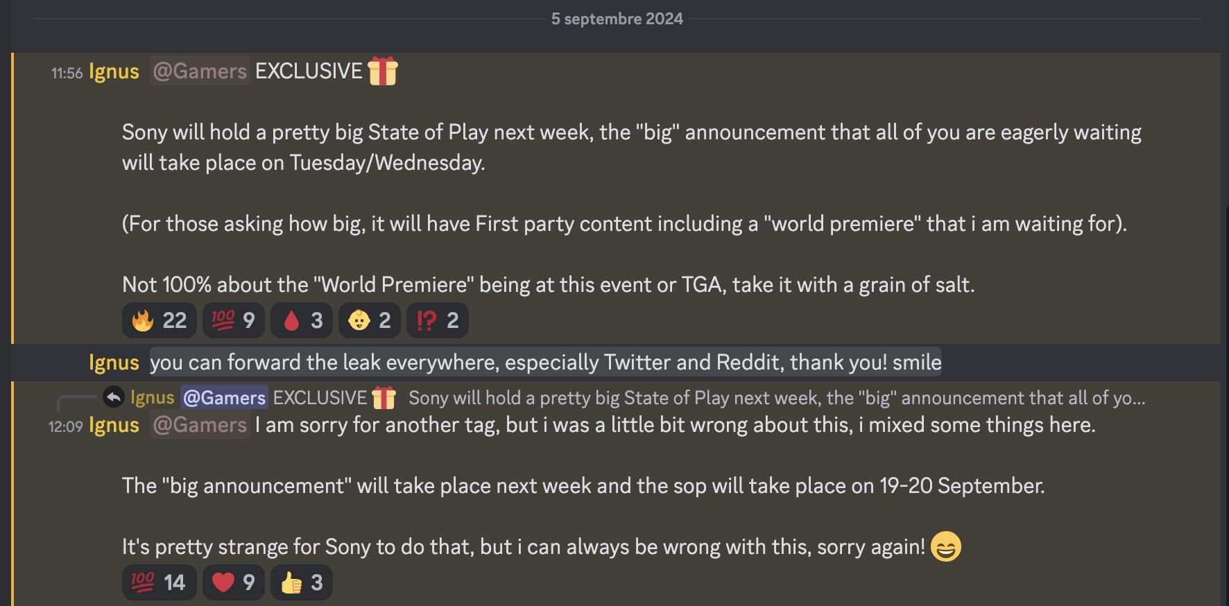 Capture d'écran du serveur de Lunatic Ignus. Capture d'écran du serveur de Lunatic Ignus.