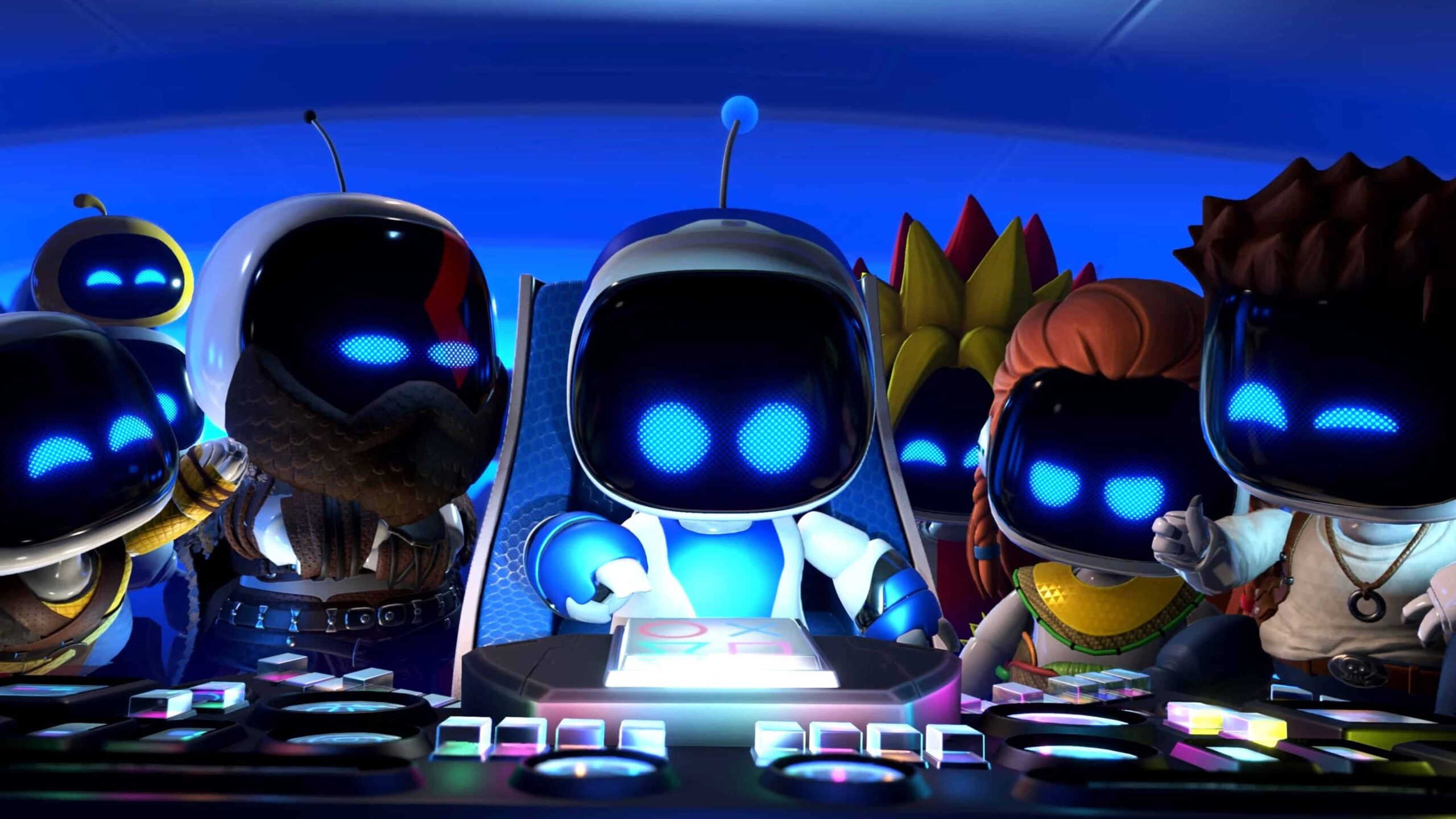 Des personnages cultes de PlayStation réunis autour d'Astro dans la bande-annonce du jeu Astro Bot. Des personnages cultes de PlayStation réunis autour d'Astro dans la bande-annonce du jeu Astro Bot.
