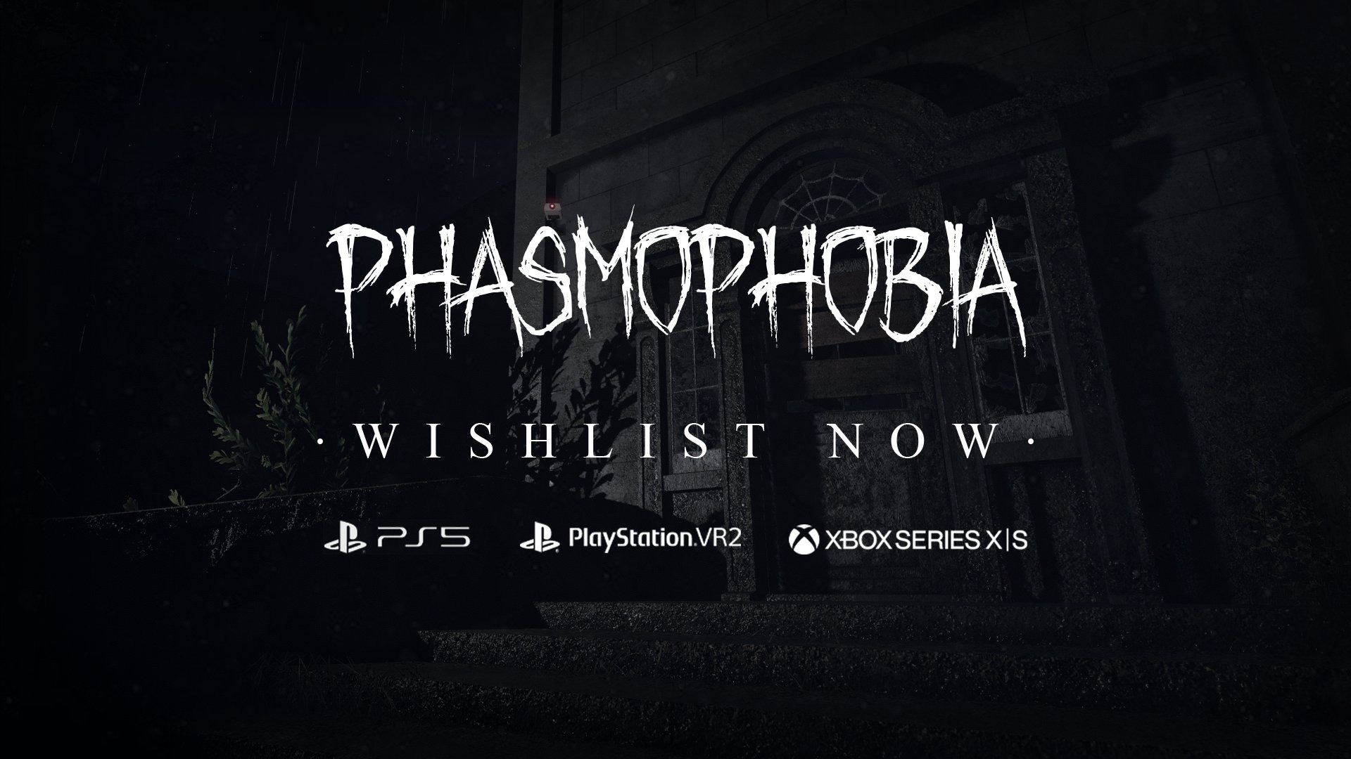 Image Phasmophobia pour ajouter le jeu à votre liste de souhaits sur PS5, PSVR2, Xbox Series X|S avant la sortie en octobre 2024. Image Phasmophobia pour ajouter le jeu à votre liste de souhaits sur PS5, PSVR2, Xbox Series X|S avant la sortie en octobre 2024.