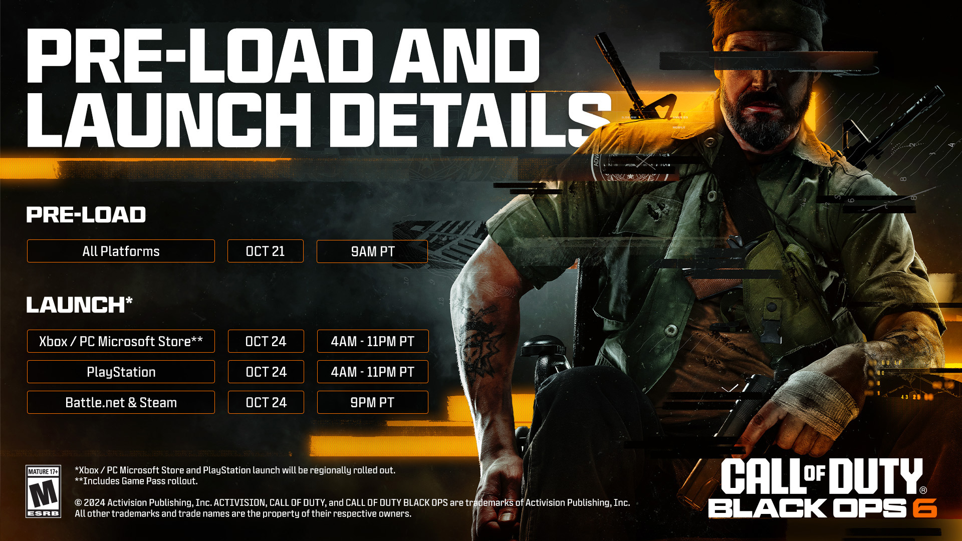 Call of Duty Black Ops 6 Preload - Launch Call of Duty Black Ops 6 Preload - Launch