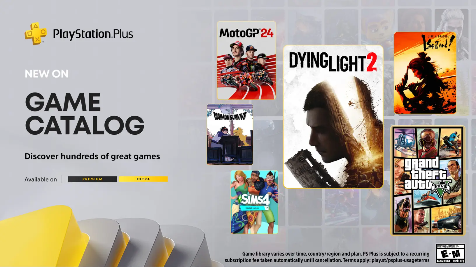 Des jeux comme Like a Dragon Ishin, GTA 5 et Dying Light 2 rejoignent le PS Plus Extra en novembre 2024. Des jeux comme Like a Dragon Ishin, GTA 5 et Dying Light 2 rejoignent le PS Plus Extra en novembre 2024.