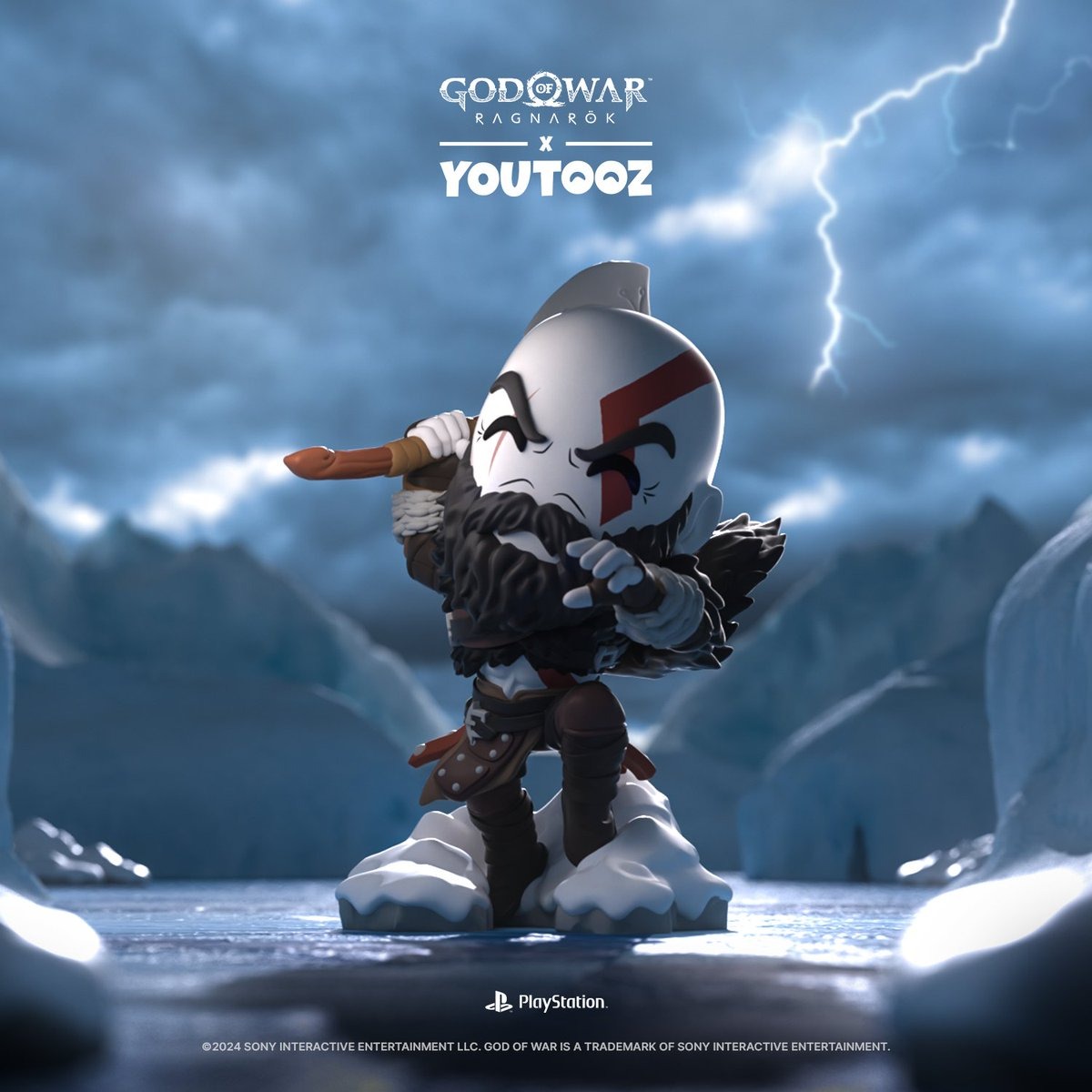 PlayStation God of War Ragnarok statuette vinyle Youtooz image PlayStation God of War Ragnarok statuette vinyle Youtooz image