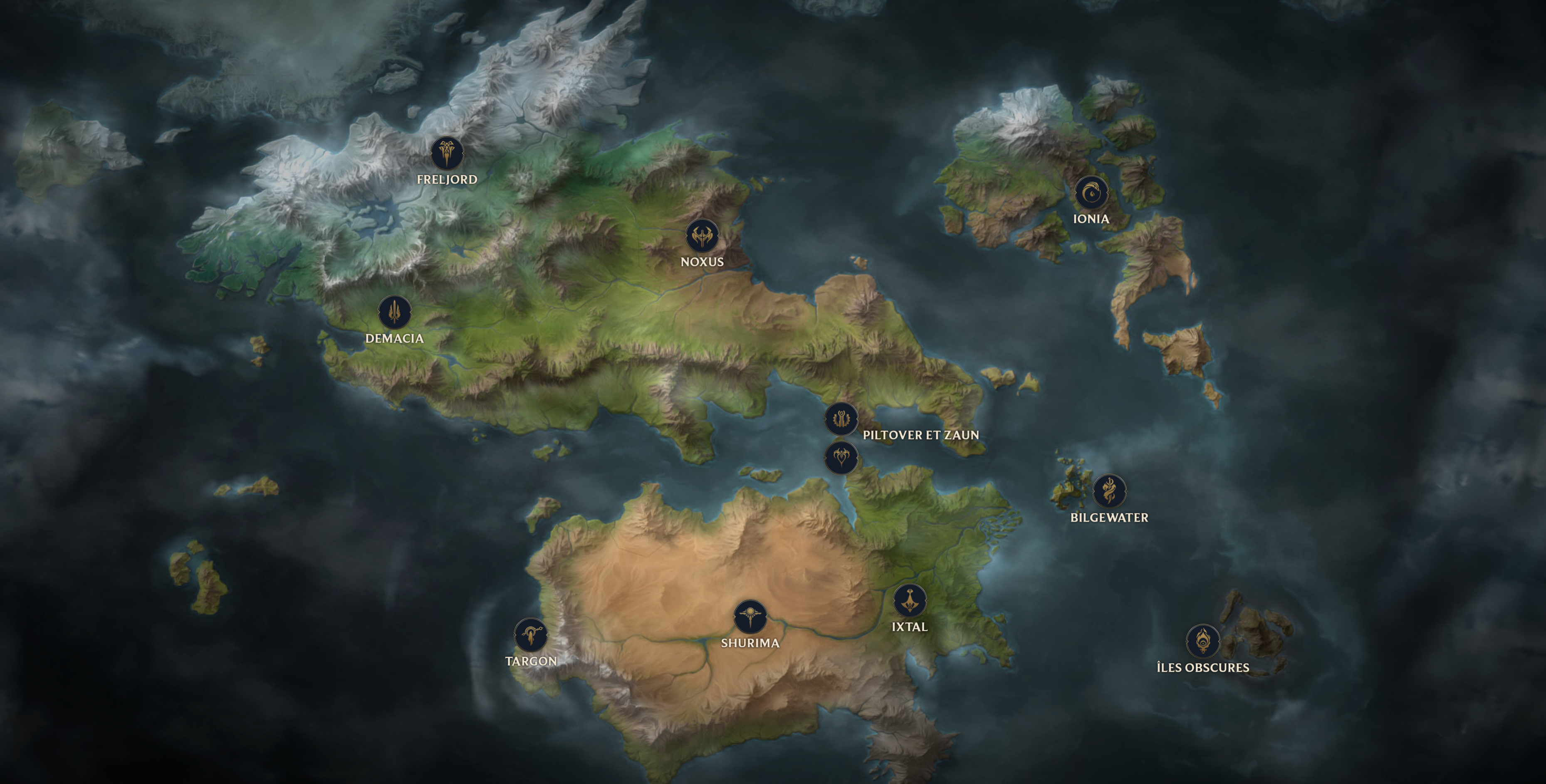 League of Legends carte de Runeterra League of Legends carte de Runeterra