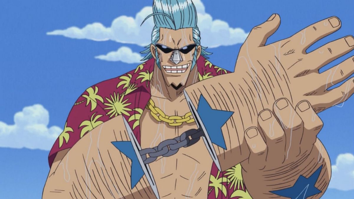 Franky dans l'anime One Piece. Franky dans l'anime One Piece.