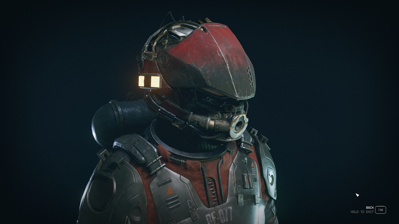 Exemple de combinaison Ã  porter dans Starfield.