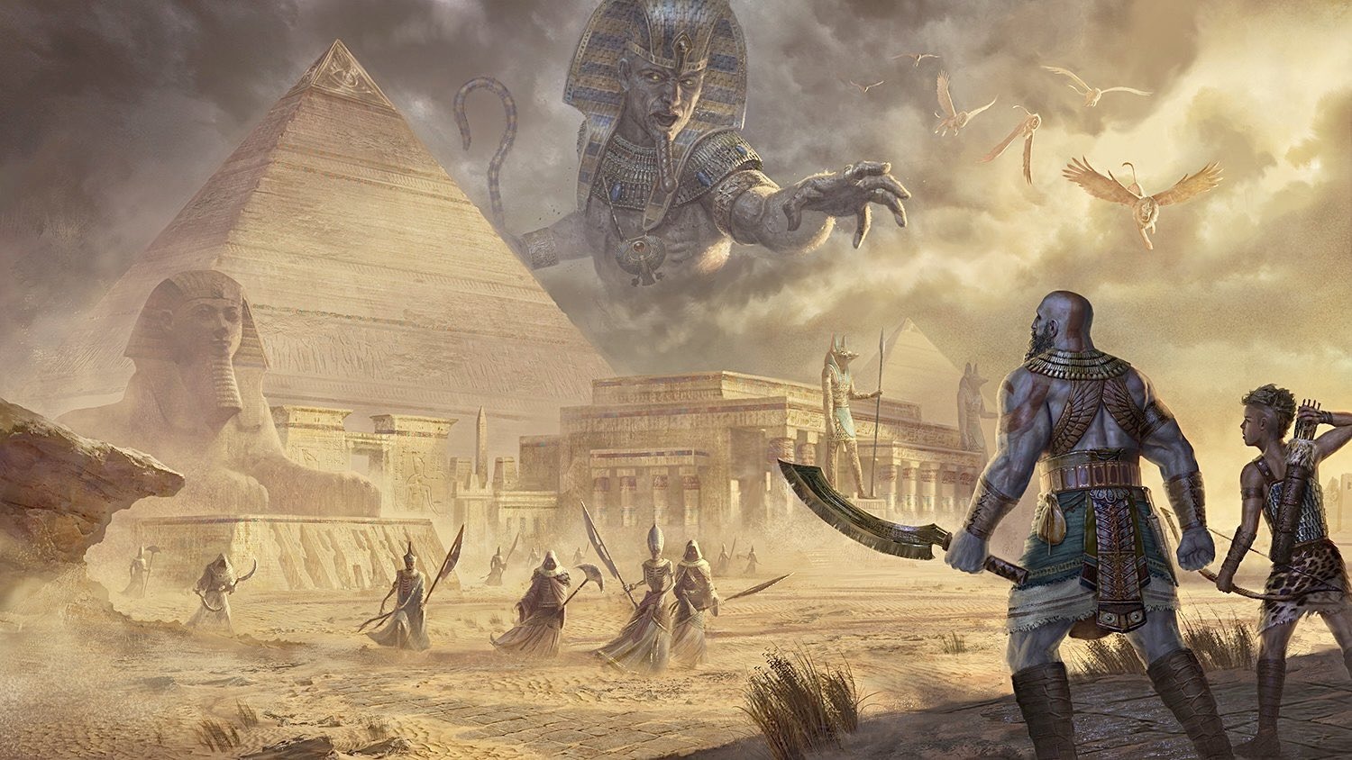 Concept art de God of War en Ãgypte par Eric Ryan