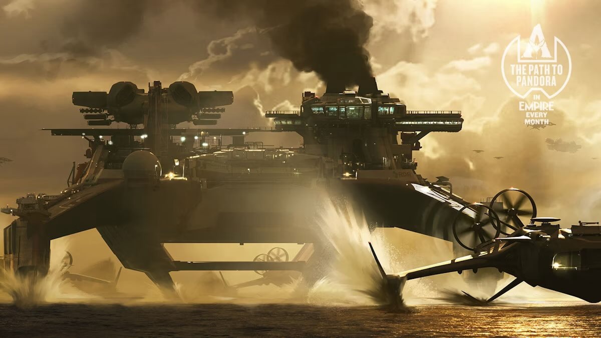 Image du nouveau vaisseau de la RDA dans Avatar 3 Fire and Ash. 