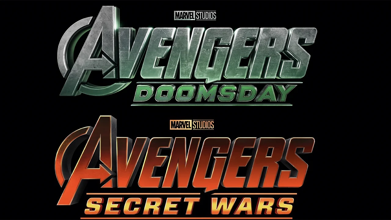 Logo des films Avengers 5 Doosmday et Avengers 6 Secret Wars. Logo des films Avengers 5 Doosmday et Avengers 6 Secret Wars.