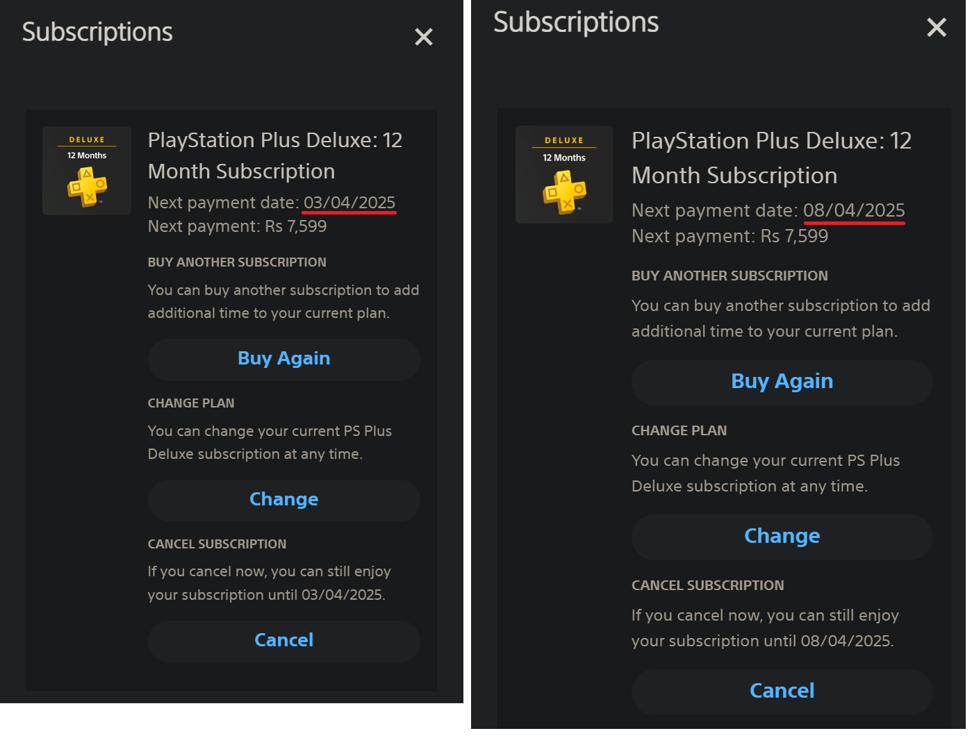 Image qui montre les jours gratuits supplÃ©mentaires d'abonnement au PS Plus offerts aux abonnÃ©s aprÃ¨s la panne du PSN du 8 fÃ©vrier 2025