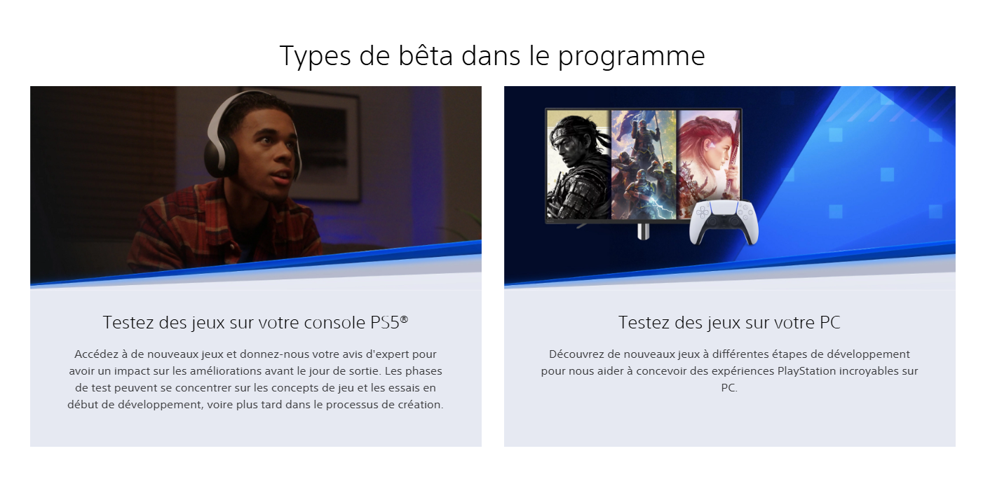 PS5 beta test
