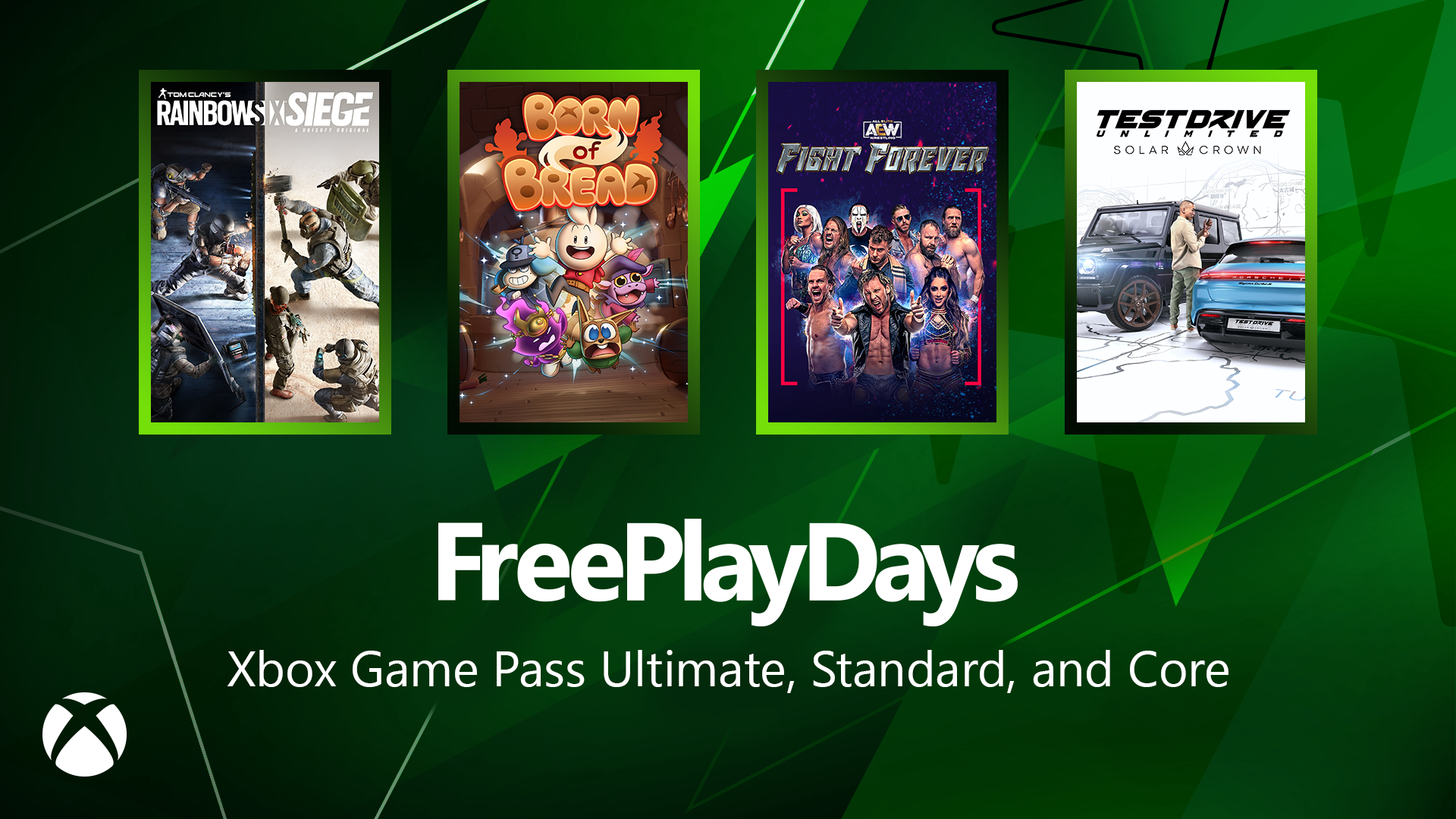 Jeux inclus dans l'opération #FreePlayDays du Xbox Game Pass entre le 6 et le 10 mars 2025. Jeux inclus dans l'opération #FreePlayDays du Xbox Game Pass entre le 6 et le 10 mars 2025.
