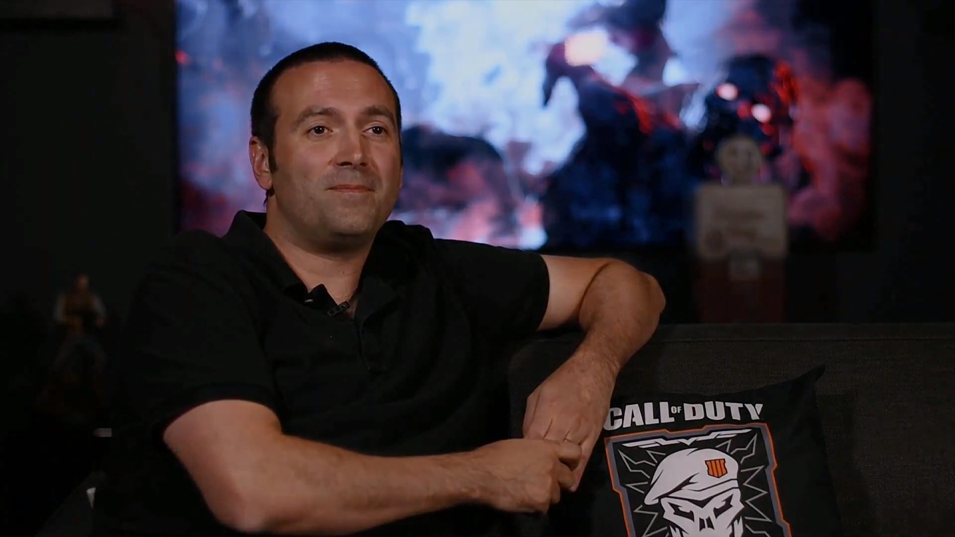 Photo de Jason Blundell, le créateur du mode zombie de Call of Duty, au moment du développement de Black Ops 4. Photo de Jason Blundell, le créateur du mode zombie de Call of Duty, au moment du développement de Black Ops 4.