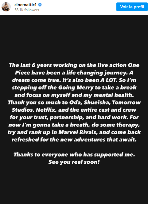 One Piece Netflix Annonce Matt Owens