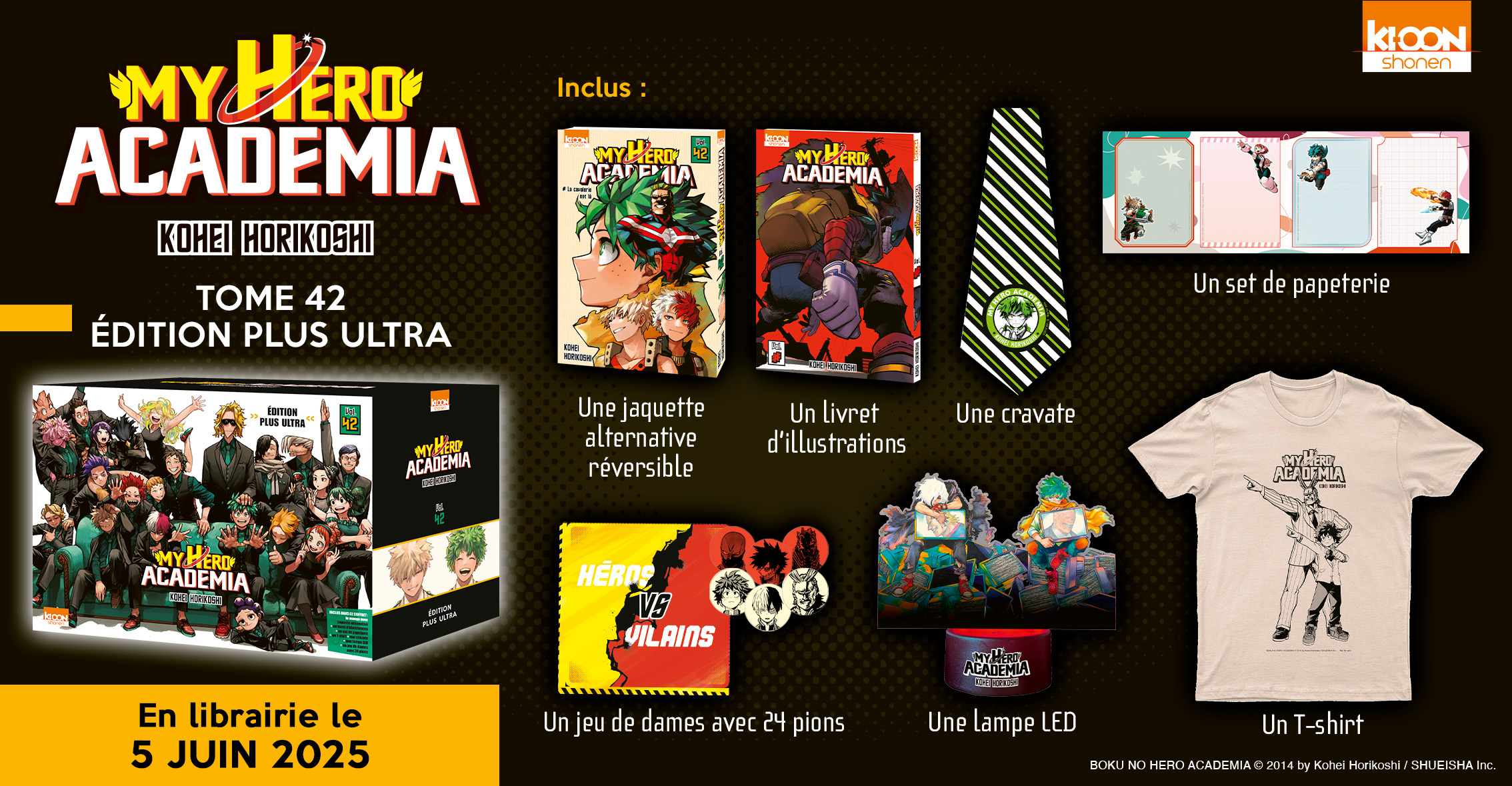 My Hero Academia : détail du collector du tome 42. My Hero Academia : détail du collector du tome 42.
