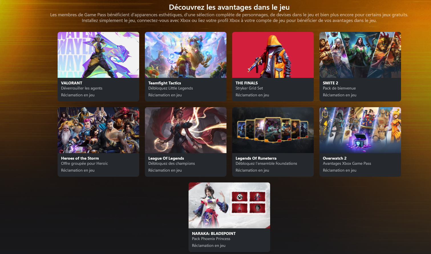 Avantages dans le jeu Xbox Game Pass Ultimate image Avantages dans le jeu Xbox Game Pass Ultimate image