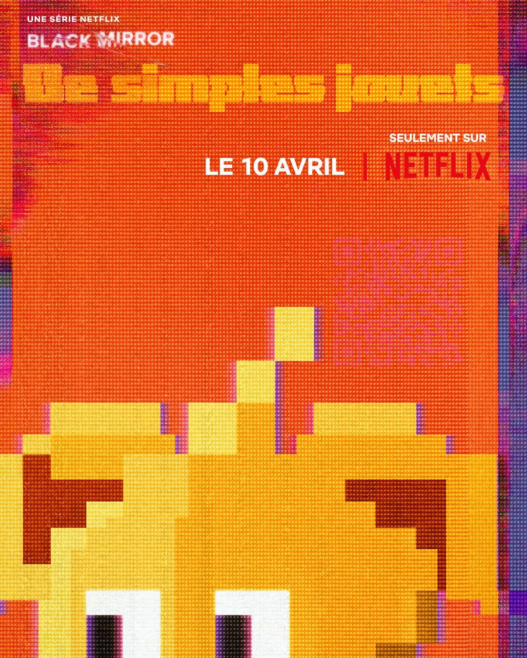 Poster officiel de l'épisode 4 de Black Mirror Saison 7 partagé par Netflix Poster officiel de l'épisode 4 de Black Mirror Saison 7 partagé par Netflix