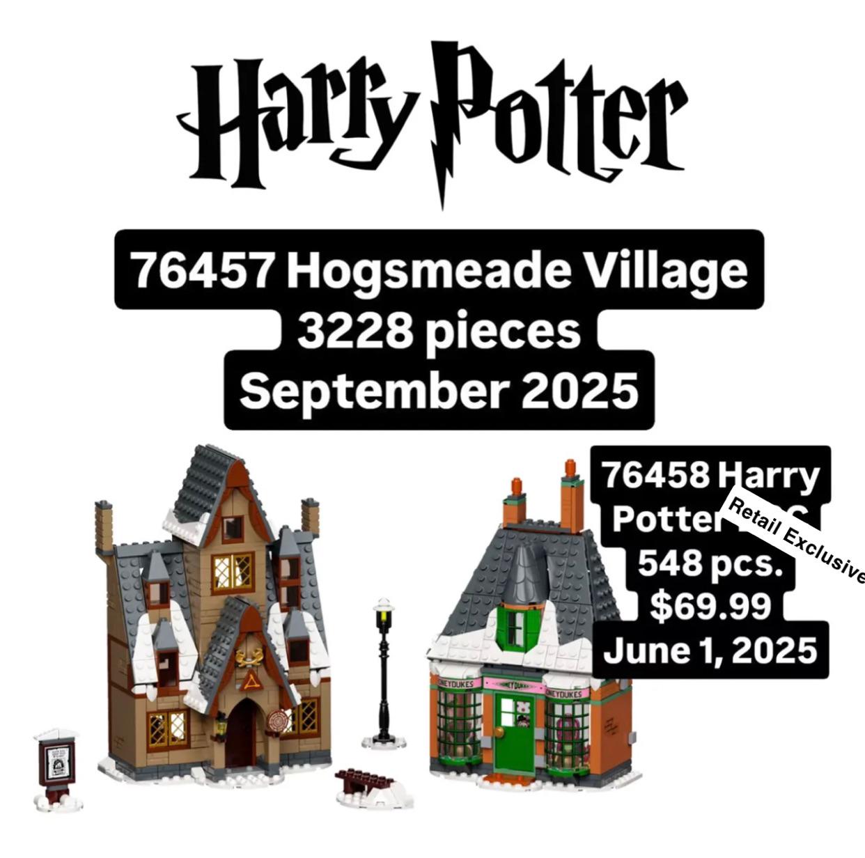 LEGO Harry Potter Pre au Lard 76457 LEGO Harry Potter Pre au Lard 76457