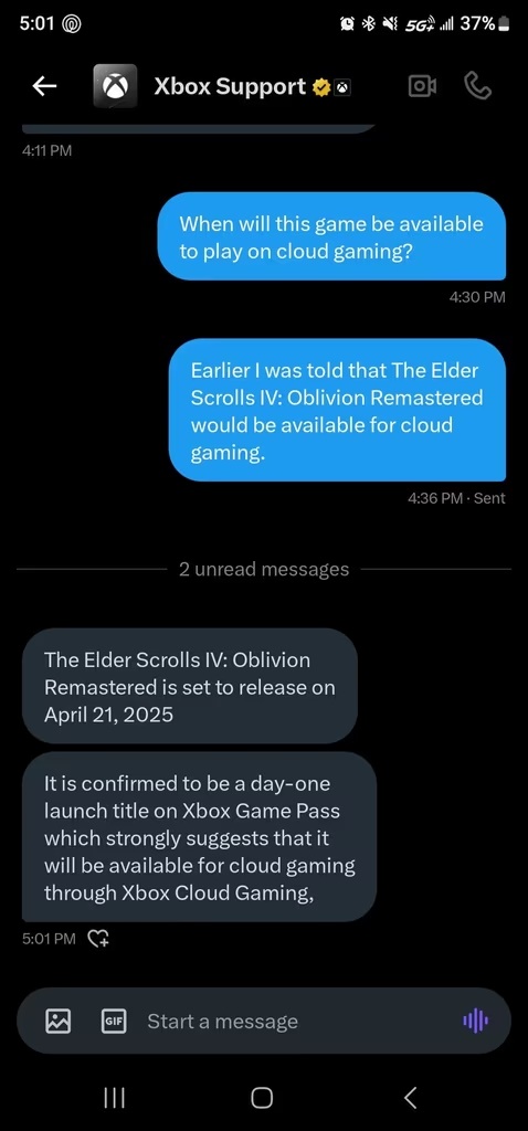 Xbox Support leak The Elder Scrolls 4 Remastered 1