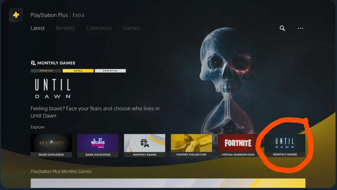 leak jeux gratuits PS plus mai 2025 Until Dawn Remake