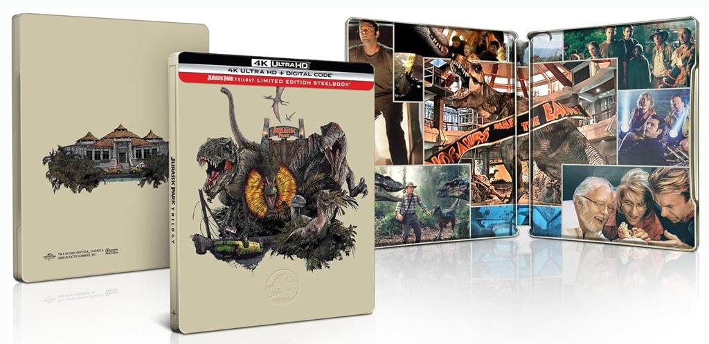 Jurassic Park trilogie Blu-ray Steelbook Ã©dition limitÃ©e 4K image