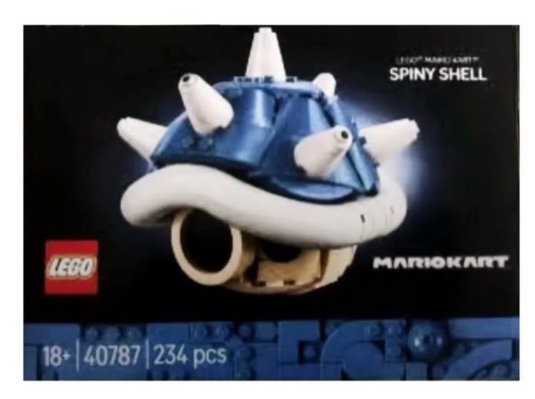 Leak du set LEGO de la Carapace Bleue de Mario Kart. Leak du set LEGO de la Carapace Bleue de Mario Kart.