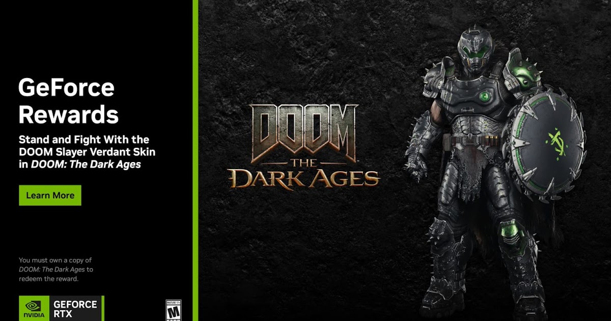 DOOM The Dark Ages Skin Gratuit NVIDIA DOOM The Dark Ages Skin Gratuit NVIDIA