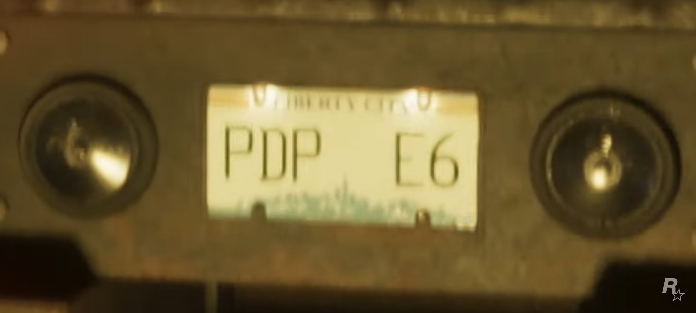 Plaque d'immatriculation dans GTA 6.