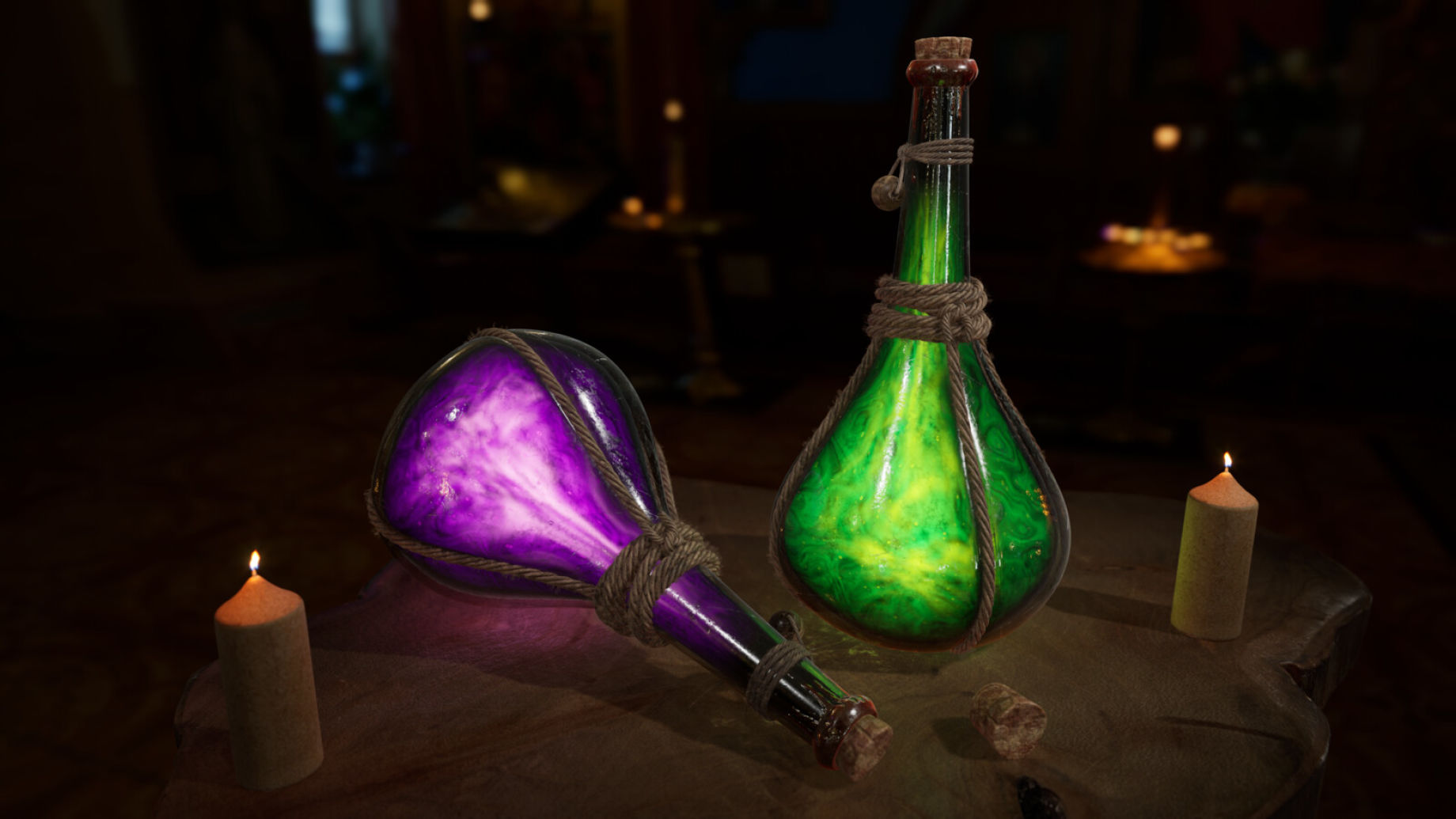 The Elder Scrolls 4 Oblivion : Artwork des potions.