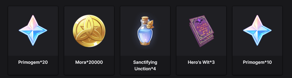 contenus gratuits Genshin Impact contenus gratuits Genshin Impact