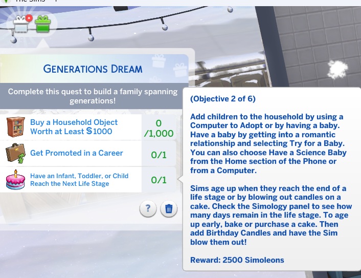 Sims 4 QuÃªtes RÃªves RÃ©compenses