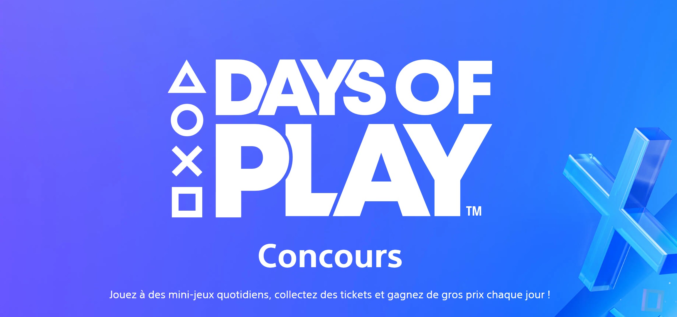Days of Play PS5 et PS4