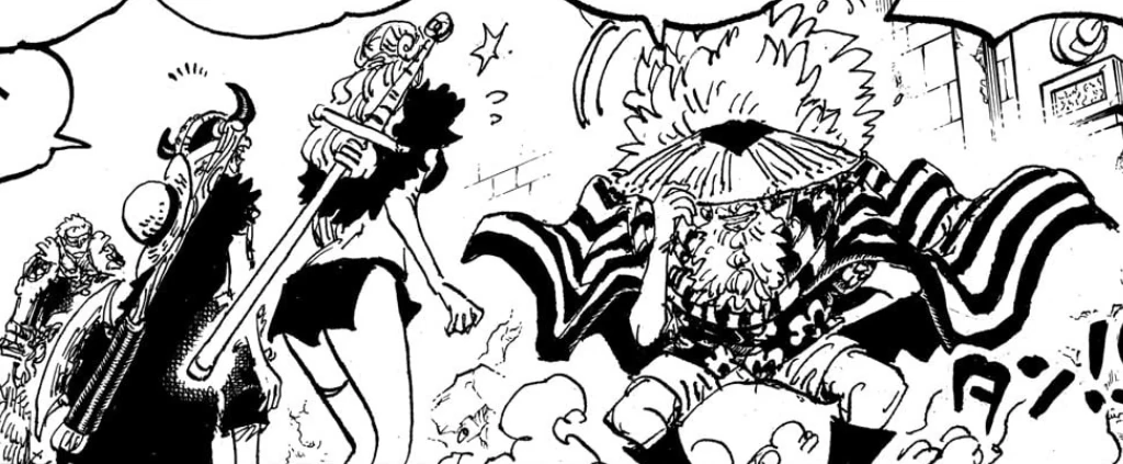 One Piece : Gaban dans l'arc Elbaf. One Piece : Gaban dans l'arc Elbaf.