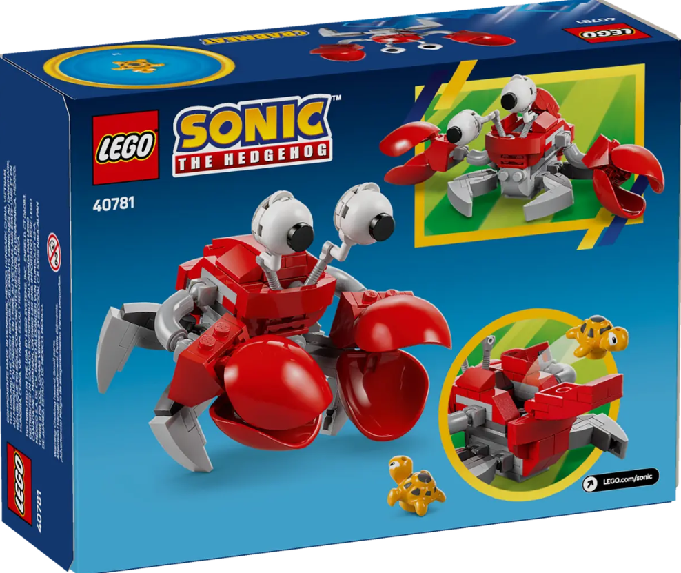 40781 Sonic The Hedgehog Le Badnick Crabmeat boite arrière 40781 Sonic The Hedgehog Le Badnick Crabmeat boite arrière
