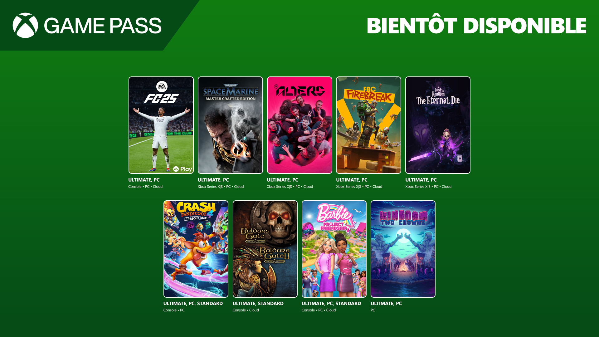 Xbox Game Pass : Les nouveautes de juin 2025. Xbox Game Pass : Les nouveautes de juin 2025.