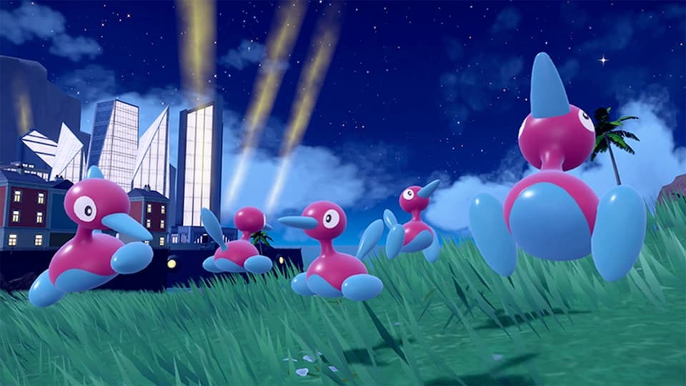 Image de Porygon2 dans Pokémon Ãcarlate et Violet dans le cadre des apparitions massives du 5 au 16 juin 2025 Image de Porygon2 dans Pokémon Ãcarlate et Violet dans le cadre des apparitions massives du 5 au 16 juin 2025
