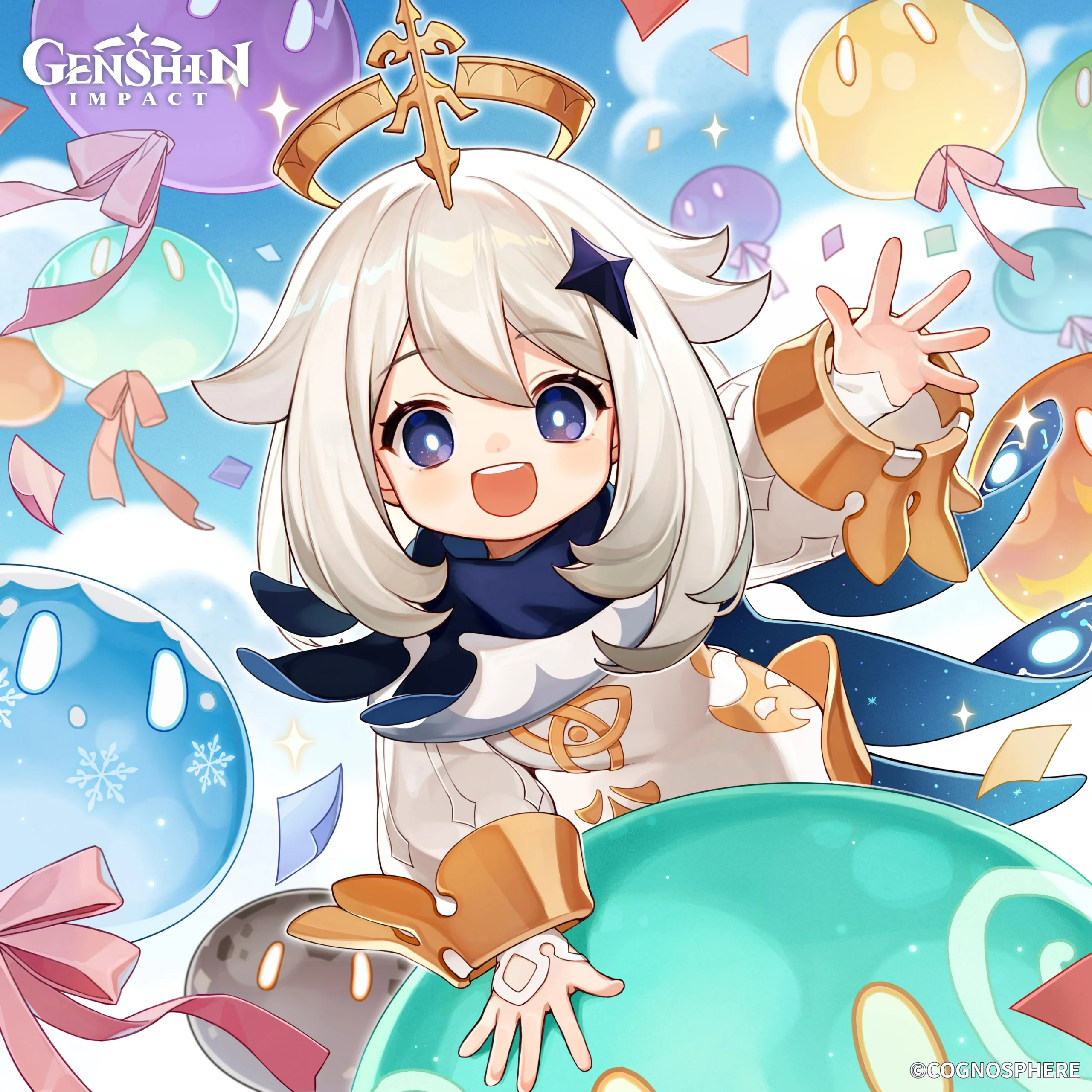 Genshin Impact : Artwork officiel de Paimon. Genshin Impact : Artwork officiel de Paimon.