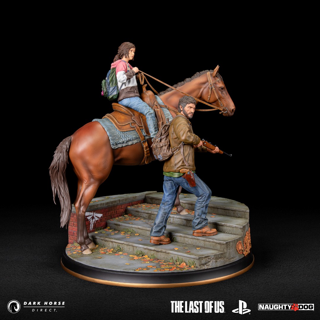 Statuette TLOU Dark Horse Joel et Ellie sur son cheval #8 image Statuette TLOU Dark Horse Joel et Ellie sur son cheval #8 image
