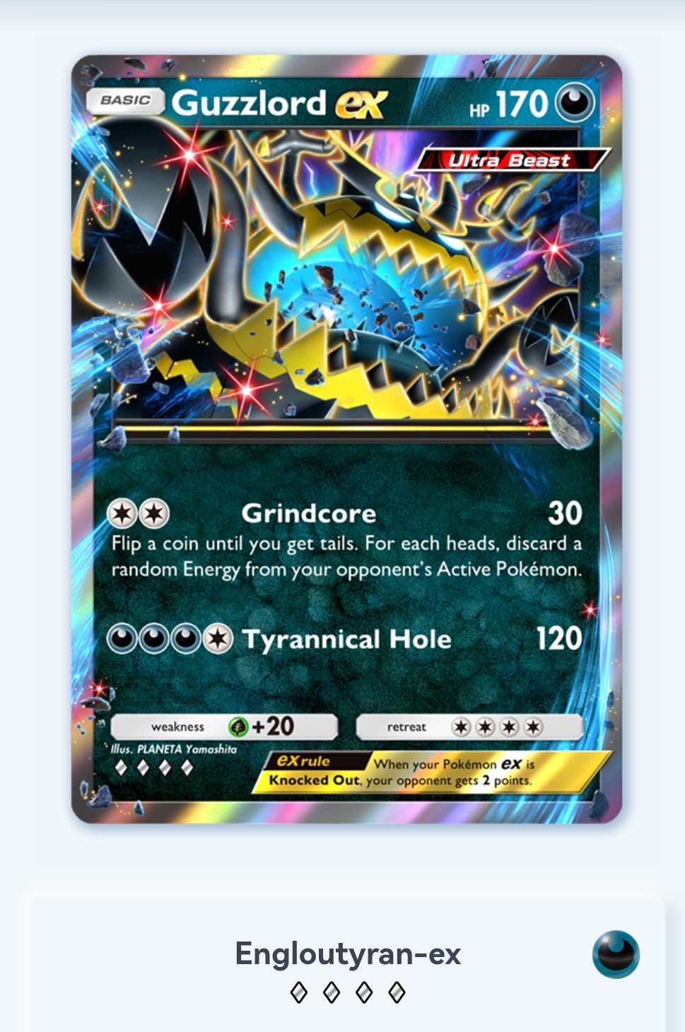 Enloutyran-ex Pokemon Pocket image