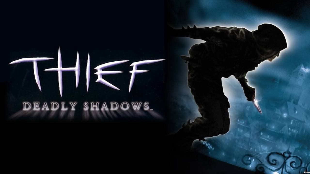 Thief Deadly Shadows : Key art avec titre du jeu. Thief Deadly Shadows : Key art avec titre du jeu.