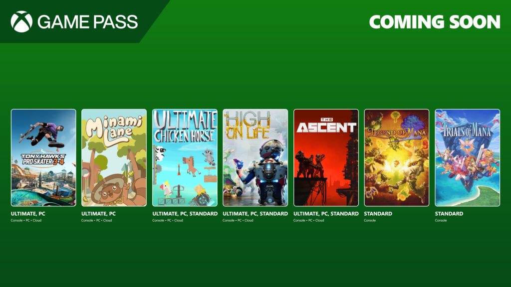 jeux gratuits Xbox Game Pass de juillet 2025 