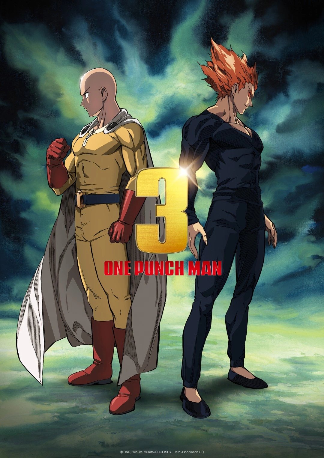 One Punch Man : Visuel clé de la Saison 3. One Punch Man : Visuel clé de la Saison 3.