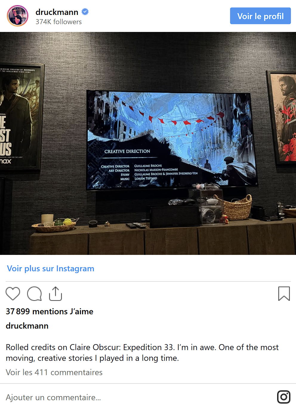 Clair Obscur Expedition 33 - Neil Druckmann Instagram Clair Obscur Expedition 33 - Neil Druckmann Instagram