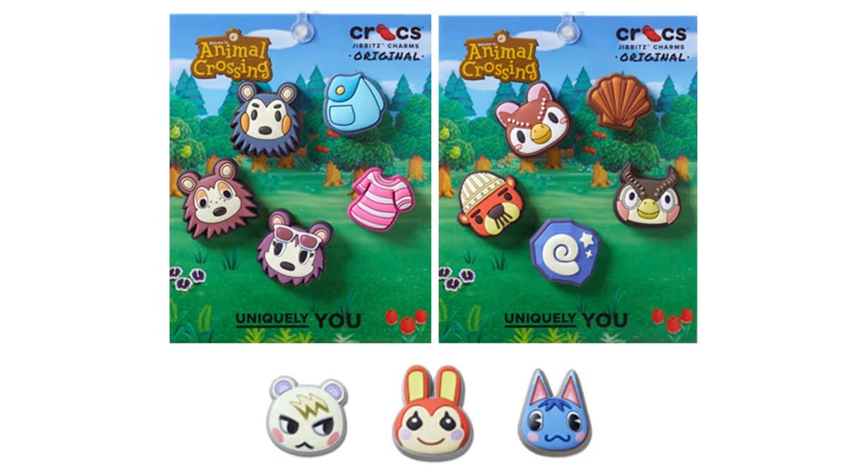 Animal Crossing : Crocs 5-pack Jibbitz Charms.