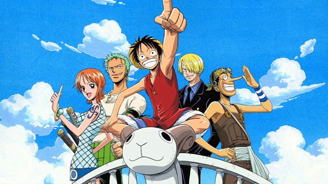 One Piece : Les Mugiwara Ã  bord du Vogue Merry durant la Saga East Blue.