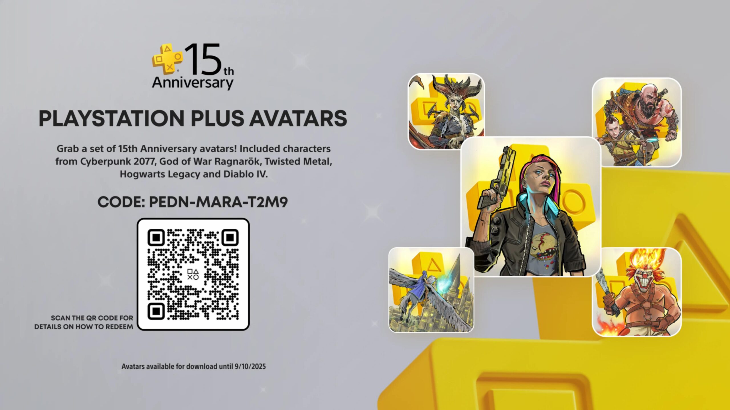 PS Plus : avatars 15 ans.
