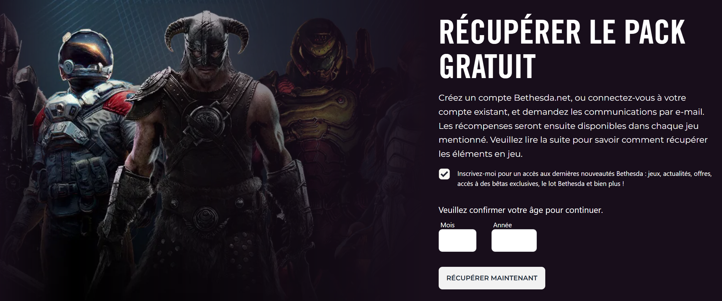 cadeaux gratuit bethesda.net