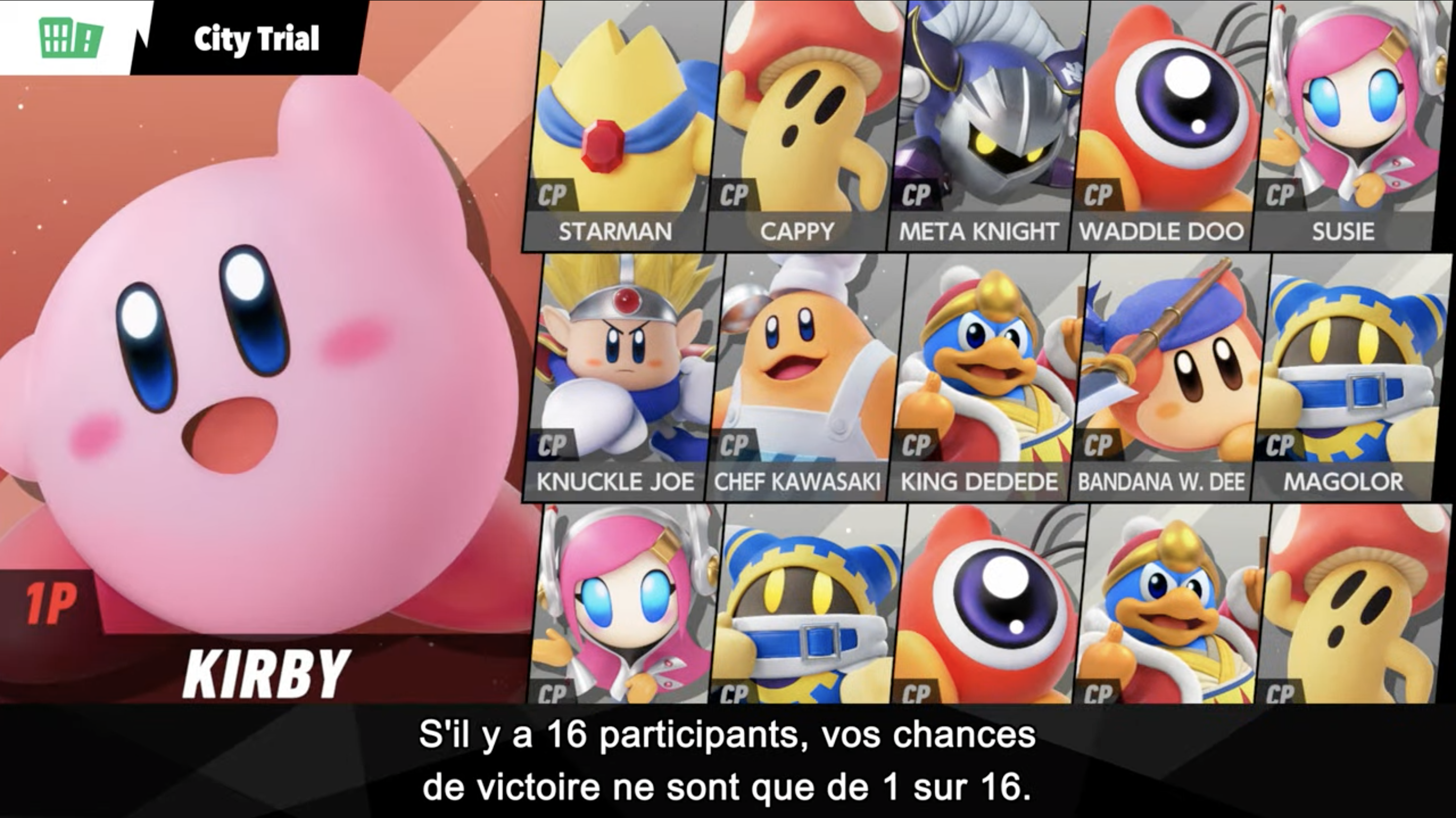 Kirby Air Riders : Roster.