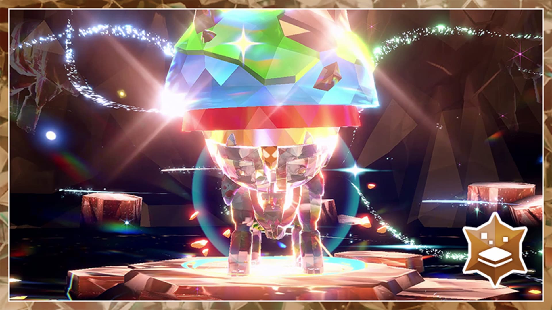 Pokemon Ecarlate Violet : Dinglu Shiny Teracristal.