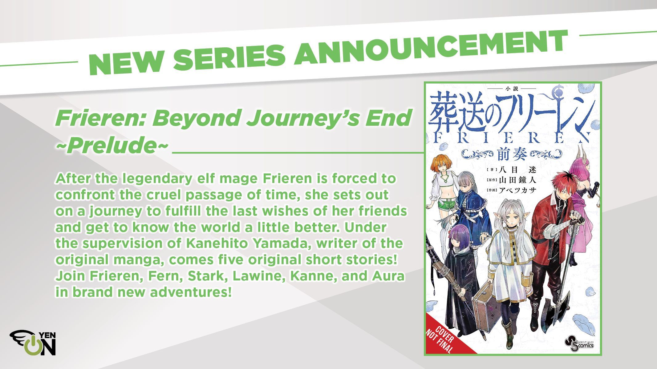 Frieren Prelude : communiquÃ© d'annonce du roman.