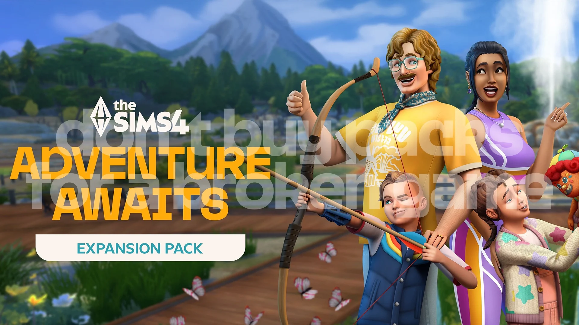 Sims 4 : Leak DLC Aventure Key art.